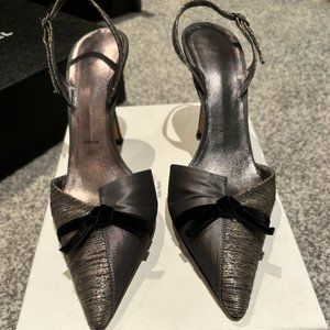 Vera Wang Black Bow High Heals